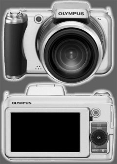 image Olympus SP 800 UZ Silver + Housse en cuir Offerte!