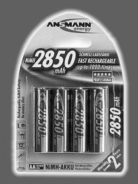 image Ansmann 4 Accus AA NiMH rechargeables 2850 mAh