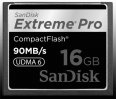 image Sandisk Carte CompactFlash 16 Go Extreme Pro (90MB/s)