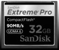image Sandisk Carte CompactFlash 32 Go Extreme Pro (90MB/s)