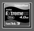 image Sandisk Carte CompactFlash 4 Go Extreme III (30 MB/s / 200 X)