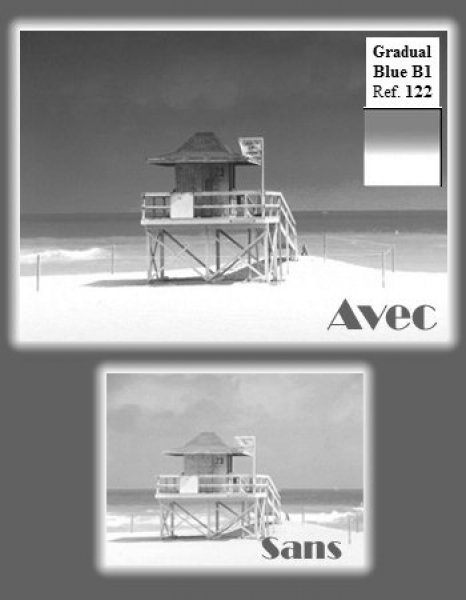 image Cokin filtre P122 Degrade Bleu B1
