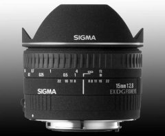 image Sigma 15 15 mm f/ 2.8 Fish Eye EX Monture Sony//Minolta